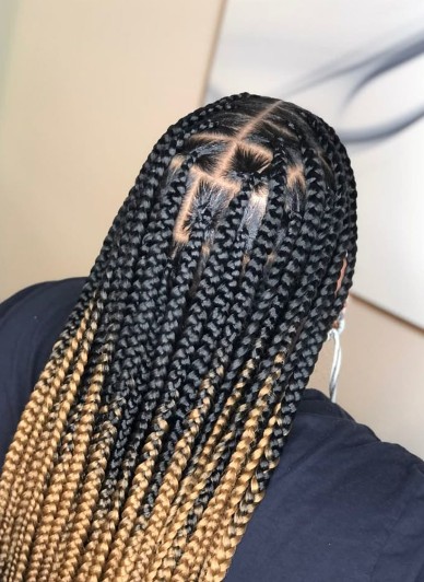 Medium Knotless Braids